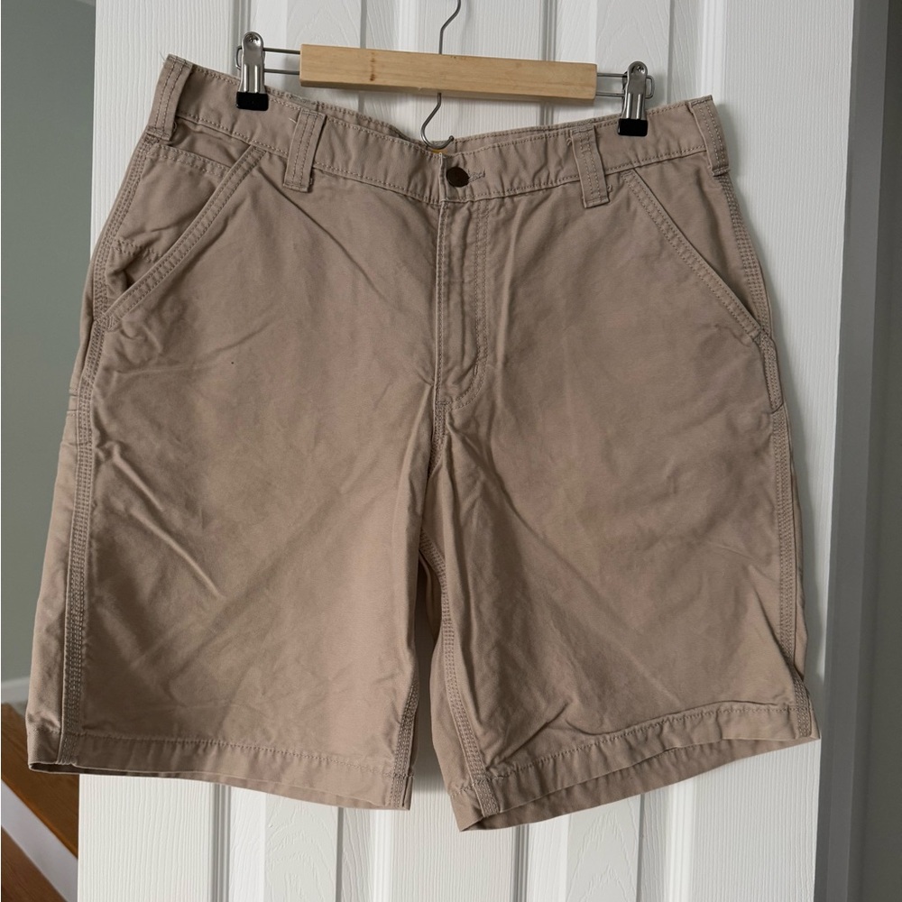 Carhartt Tan Cargo Shorts Relaxed Fit
